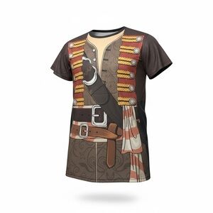 FANTASY Pirate Costume Shirt – Unisex Adult Size M – Halloween Outfit